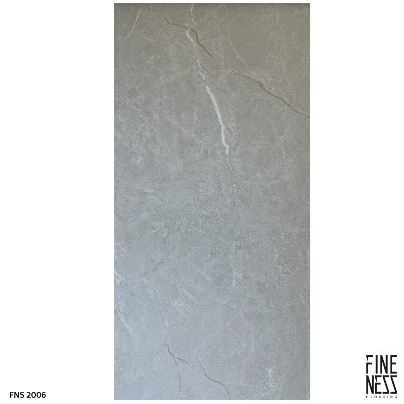 FINENESS FLOORING FNS 2006 SPC Flooring Click Lock Install Grey Stone Design Thickness 6 MM