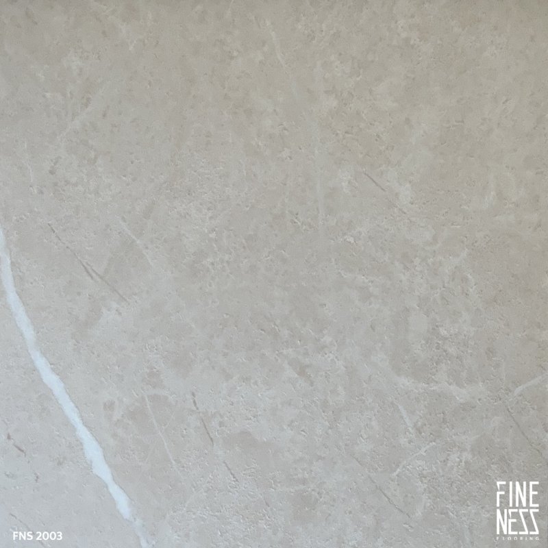 FINENESS FLOORING FNS 2003 SPC Flooring Click Lock Install Cream Stone Design Thickness 6 MM