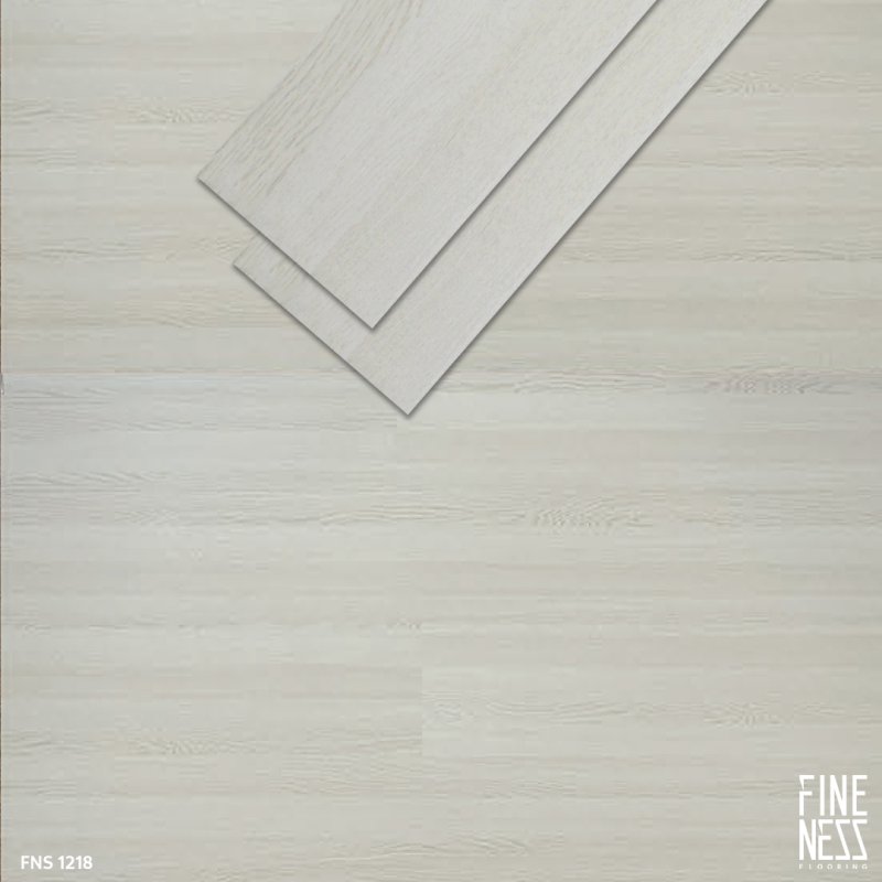 FINENESS FLOORING FNS 1218 SPC Flooring Click Lock Install Cream Wood Design Thickness 6 MM