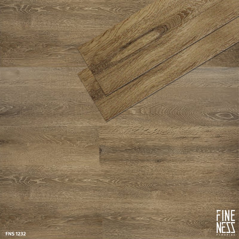 FINENESS FLOORING FNS 1232 SPC Flooring Click Lock Install Natural Wood Design Thickness 6 MM