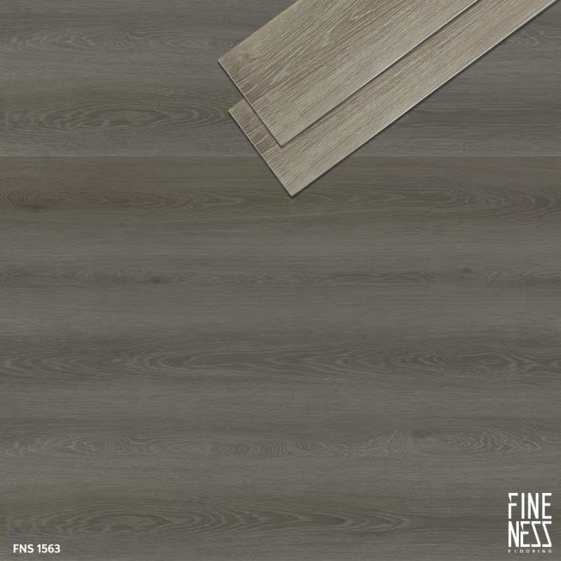 FINENESS FLOORING FNS 1563 SPC Flooring Click Lock Install Grey Wood Design Thickness 6 MM