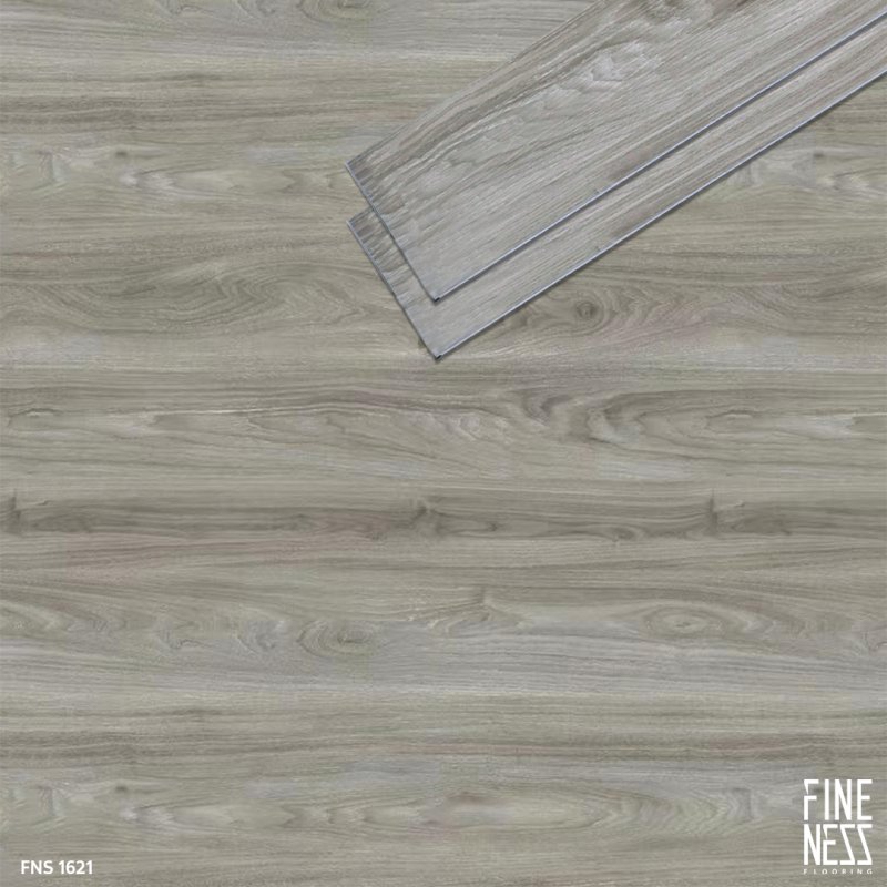 FINENESS FLOORING FNS 1621 SPC Flooring Click Lock Install Grey Wood Design Thickness 6 MM