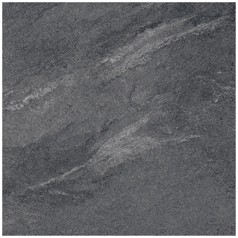 Prime Luxe Stone Slate Porcelain Tile black color size 60x60 cm Rustic with Punch finish